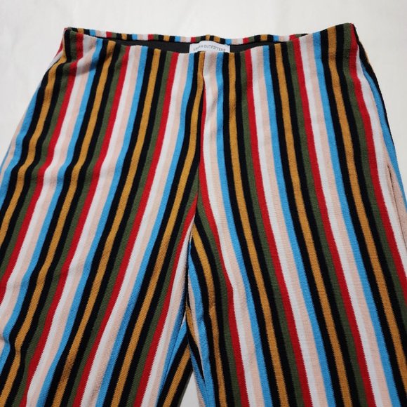 Urban Outfitters Striped High Rise Wide Leg Plisse Pants - Picture 4 of 5